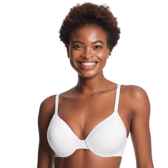 Maidenform 42D Comfort Devotion Extra-Coverage Tailored Bra WHITE - Picture 1 of 7